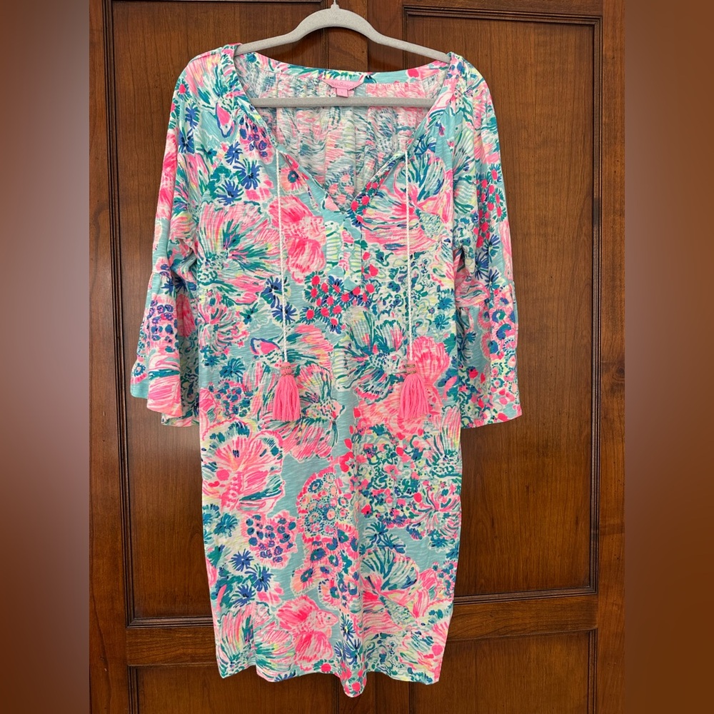Lily Vibrant Floral Tunic Dress